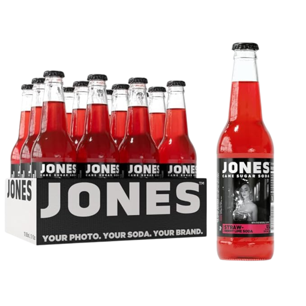 Jones Soda Strawberry Lime Flavour - 12 pack