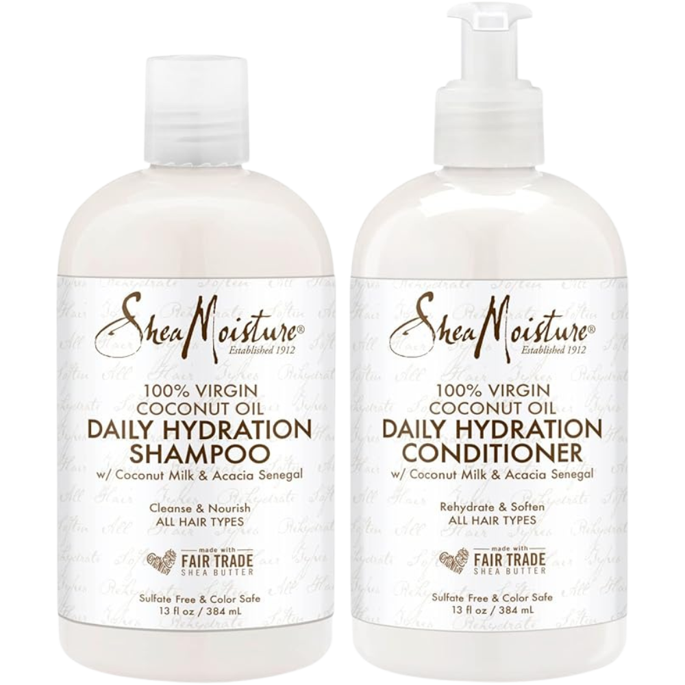 Shea Moisture 100% Virgin Coconut Oil Daily Hydration Shampoo & Conditioner