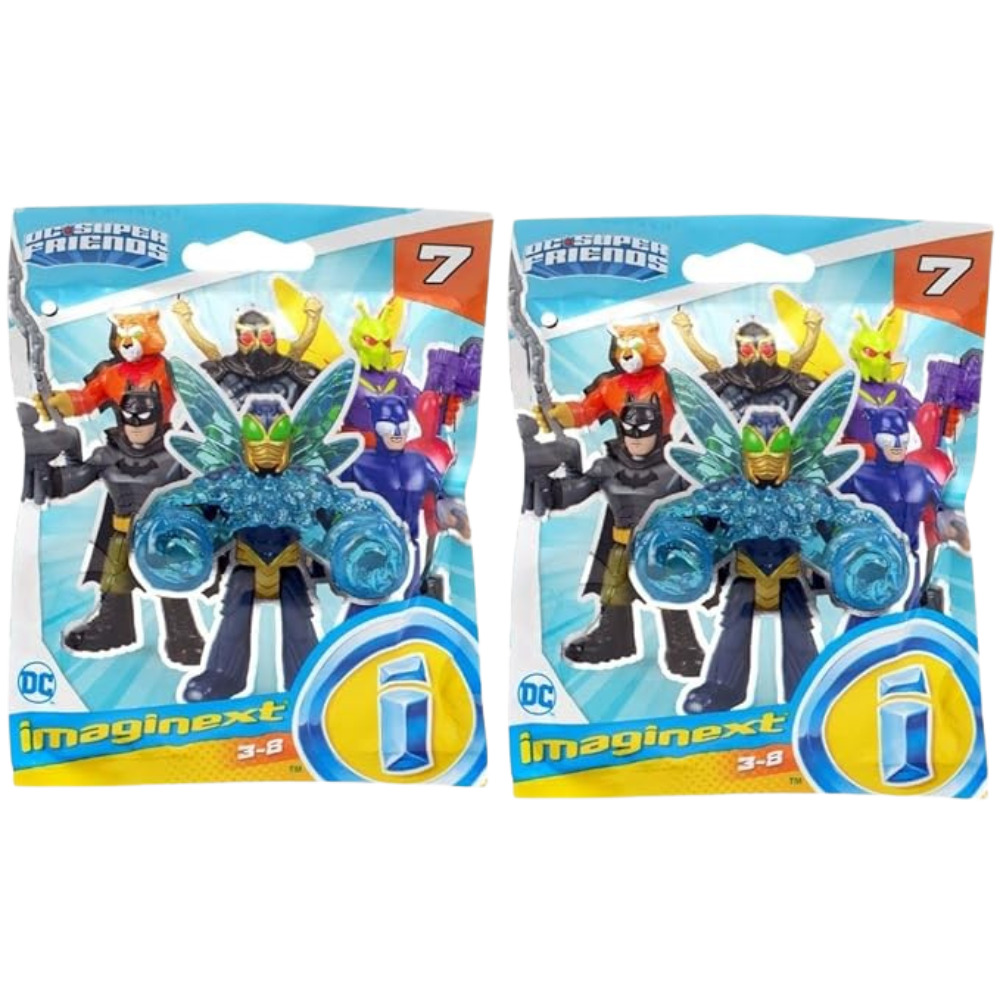 Fisher-Price Imaginext DC Super Friends Series 7 Blind Bag Mystery Figure (Set of 2 Packs)