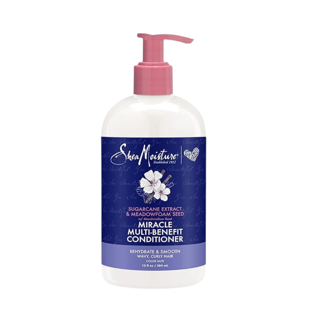 SheaMoisture Silicone Free Conditioner for Dry Hair, Sugarcane and Meadowfoam, Sulfate Free Conditioner, 13 Oz