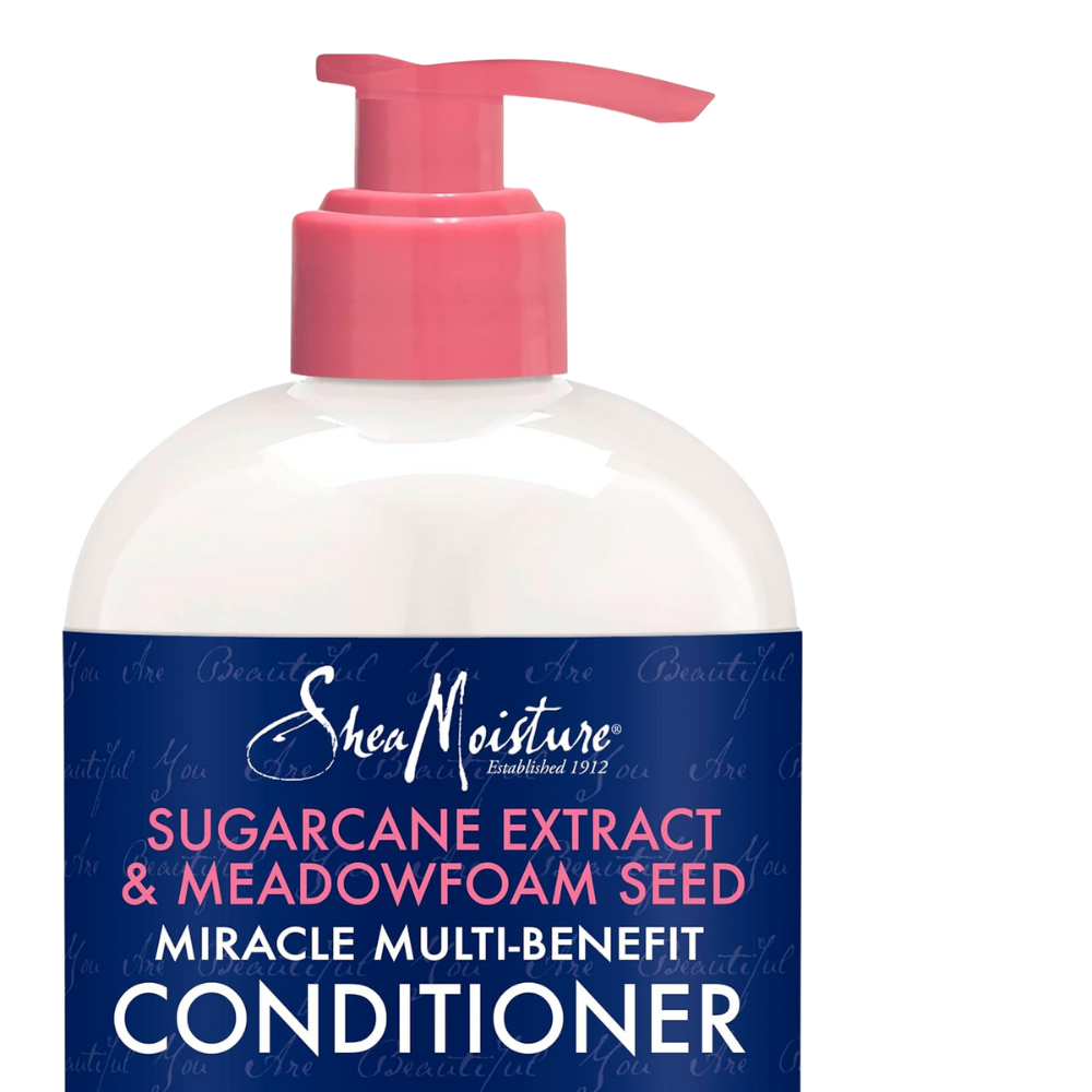 SheaMoisture Silicone Free Conditioner for Dry Hair, Sugarcane and Meadowfoam, Sulfate Free Conditioner, 13 Oz