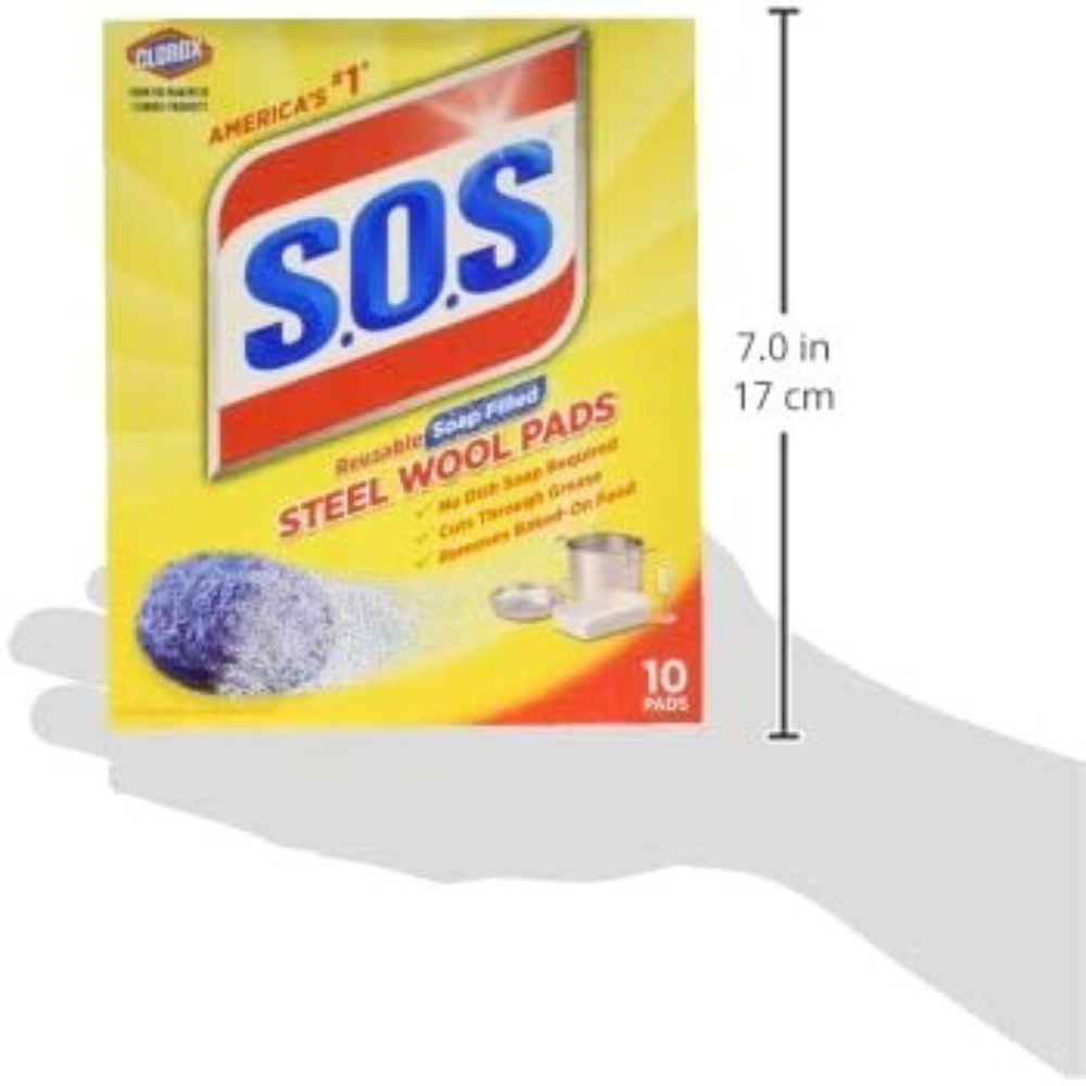 S.O.S Steel Wool Soap Pads (Pack of 6)