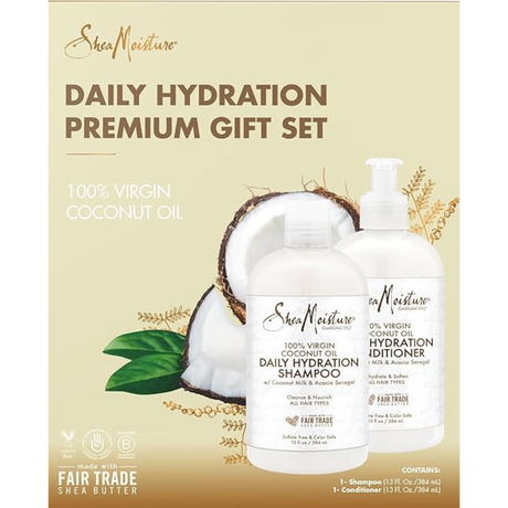Shea Moisture 100% Virgin Coconut Oil Daily Hydration Shampoo & Conditioner