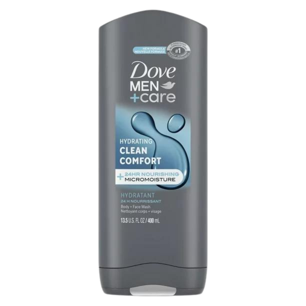Dove Men+Care with 24hr Nourishing Micromoisture Technology Body and Face Wash, 400 ml Body and Face Wash