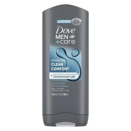 Dove Men+Care with 24hr Nourishing Micromoisture Technology Body and Face Wash, 400 ml Body and Face Wash