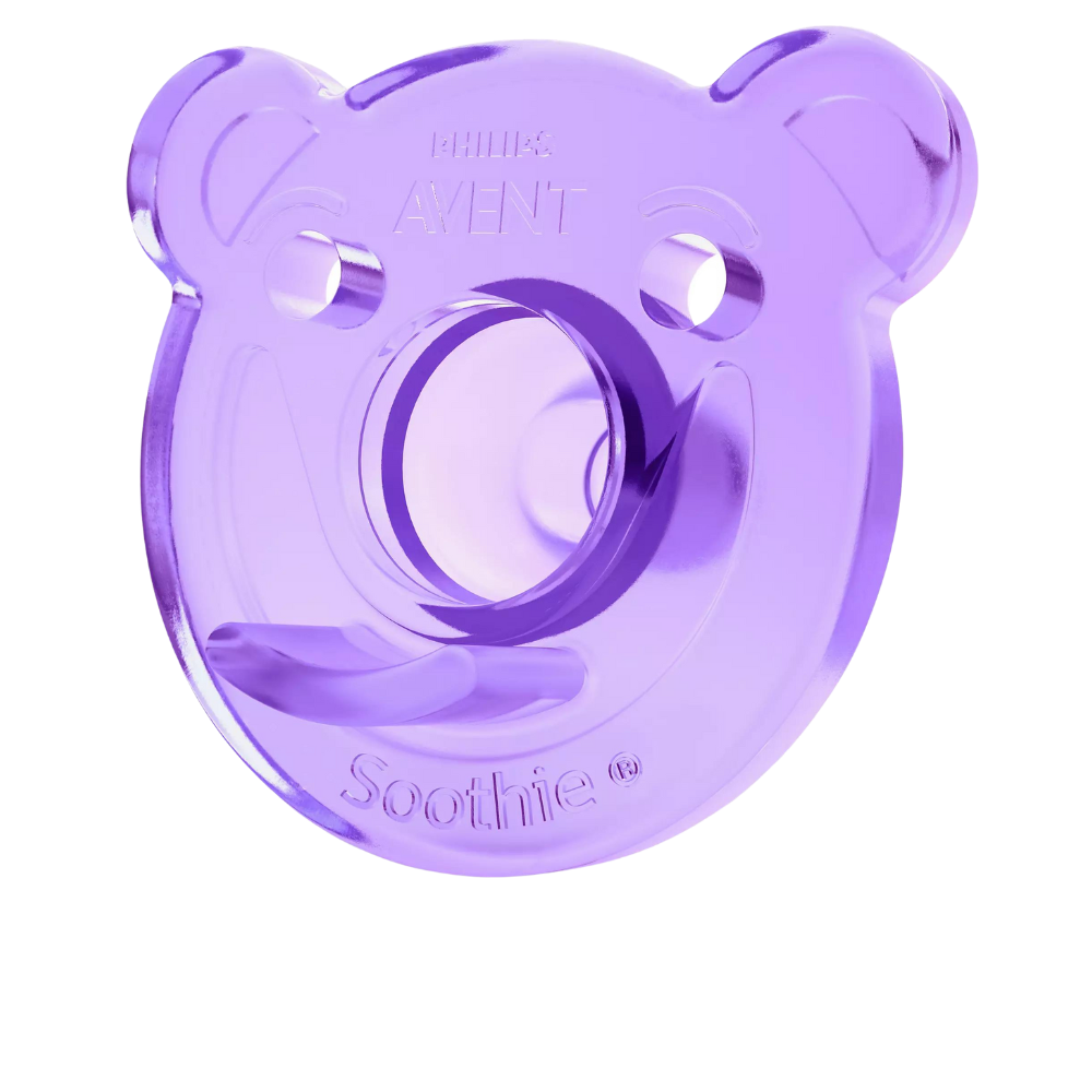Philips Avent Soothie Shapes Pacifier, Pink/Purple, 0-3 Months