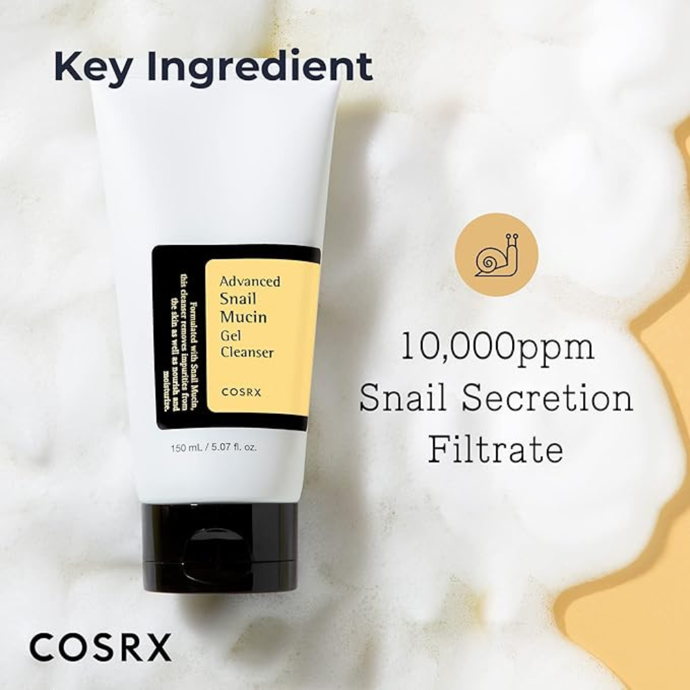 COSRX Advanced Snail Mucin Gel Cleanser, 5.07 Fl Oz / 150 mL