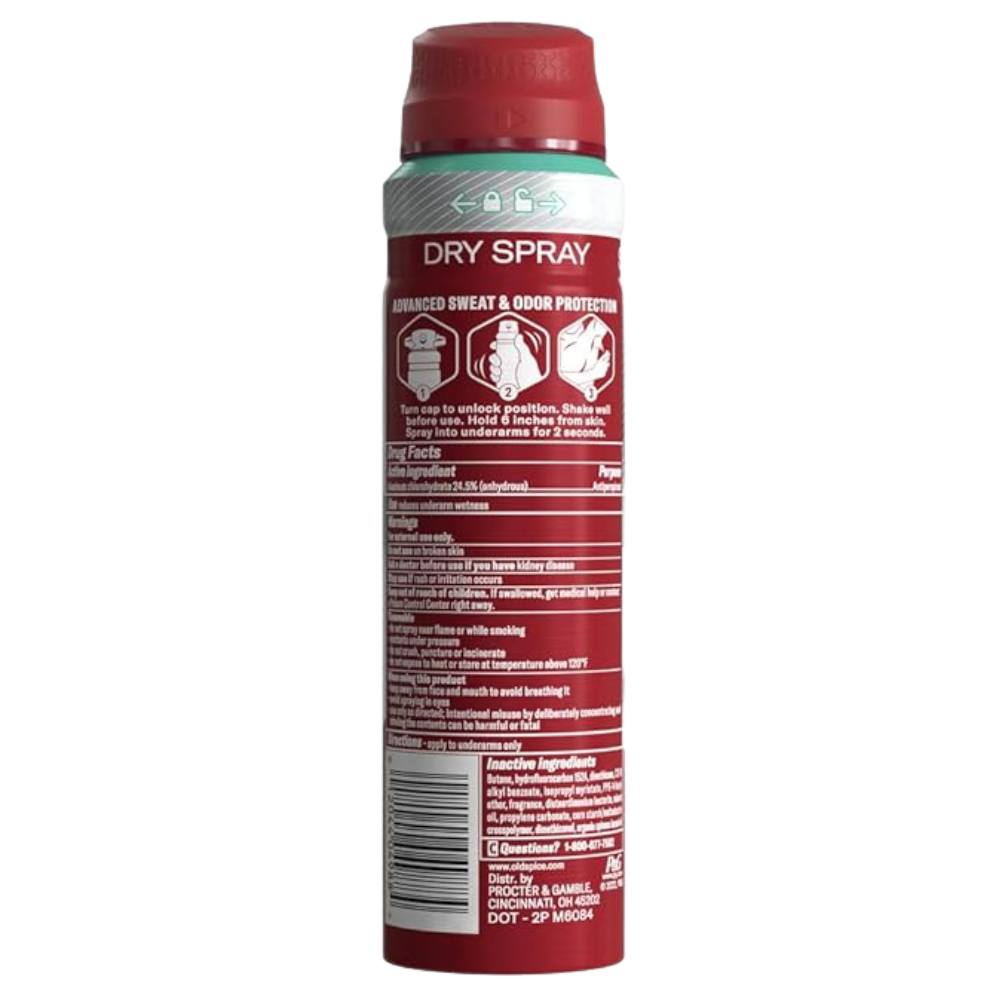 Old Spice Men's Antiperspirant & Deodorant Invisible Dry Spray Pure Sport Plus 24/7 Odor Protection, 4.3oz