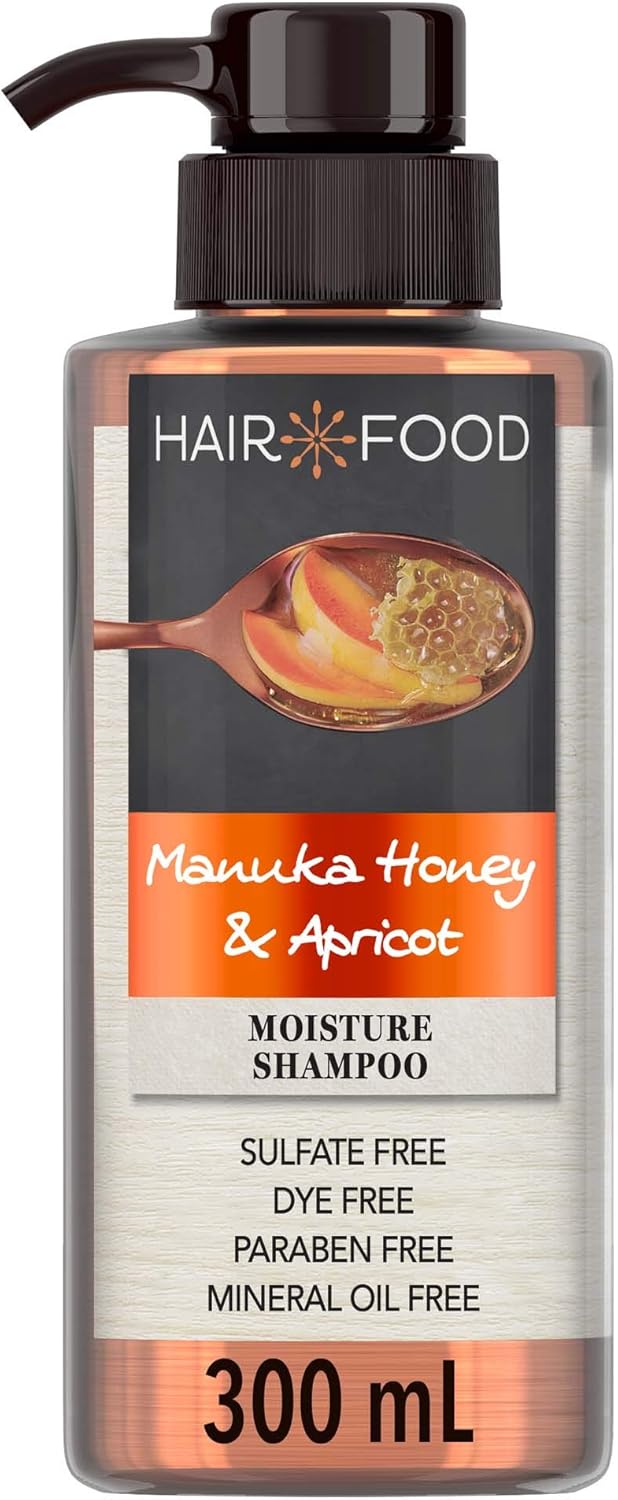 Hair Food Sulfate-Free Shampoo with Manuka Honey & Apricot for Frizzy Hair, 300 mL
