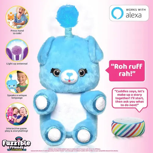 Fuzzible Friends Cuddles The Puppy Plush Light Up Toy