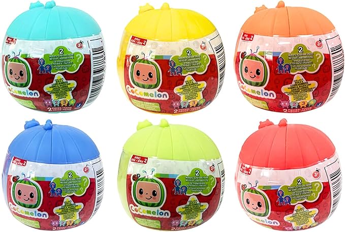 CoComelon Blind Capsule Number Character Articulated Figure Sets - 6x Balls
