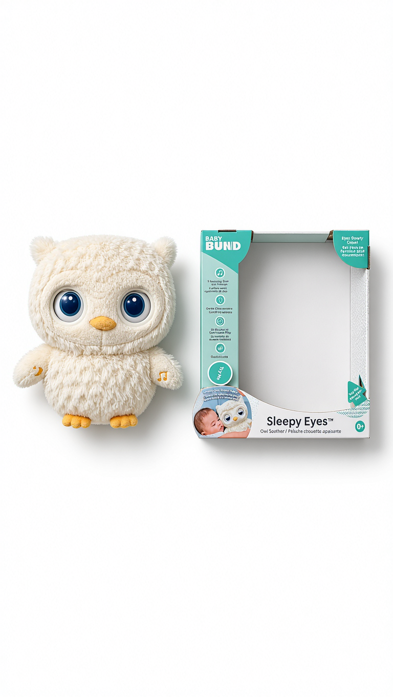 Gund Baby Sleepy Eyes Owl Soother – Animated Plush Nightlight