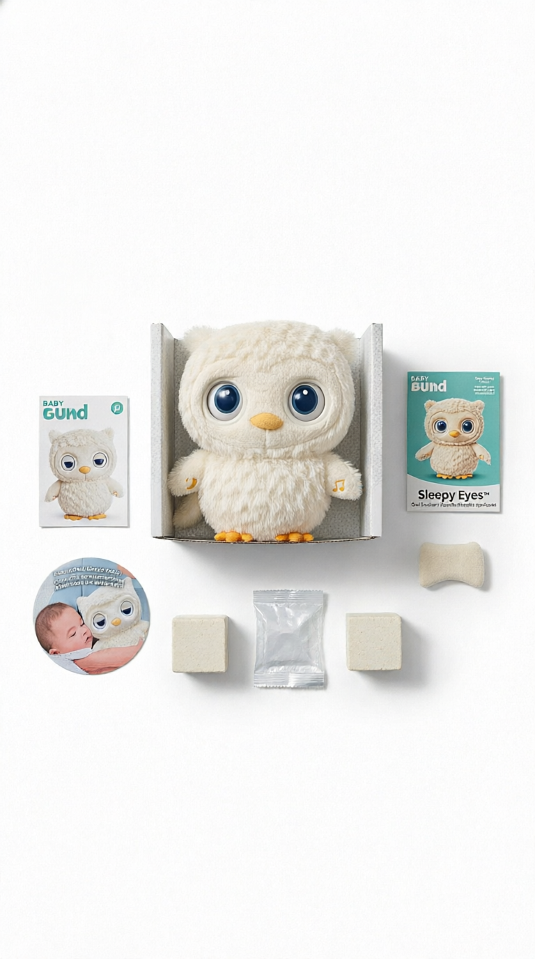 Gund Baby Sleepy Eyes Owl Soother – Animated Plush Nightlight