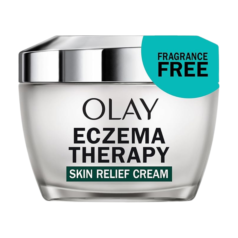 Olay Sensitive Eczema Therapy Face Moisturizer Skin Relief Cream, 50mL (1.7 fl oz)