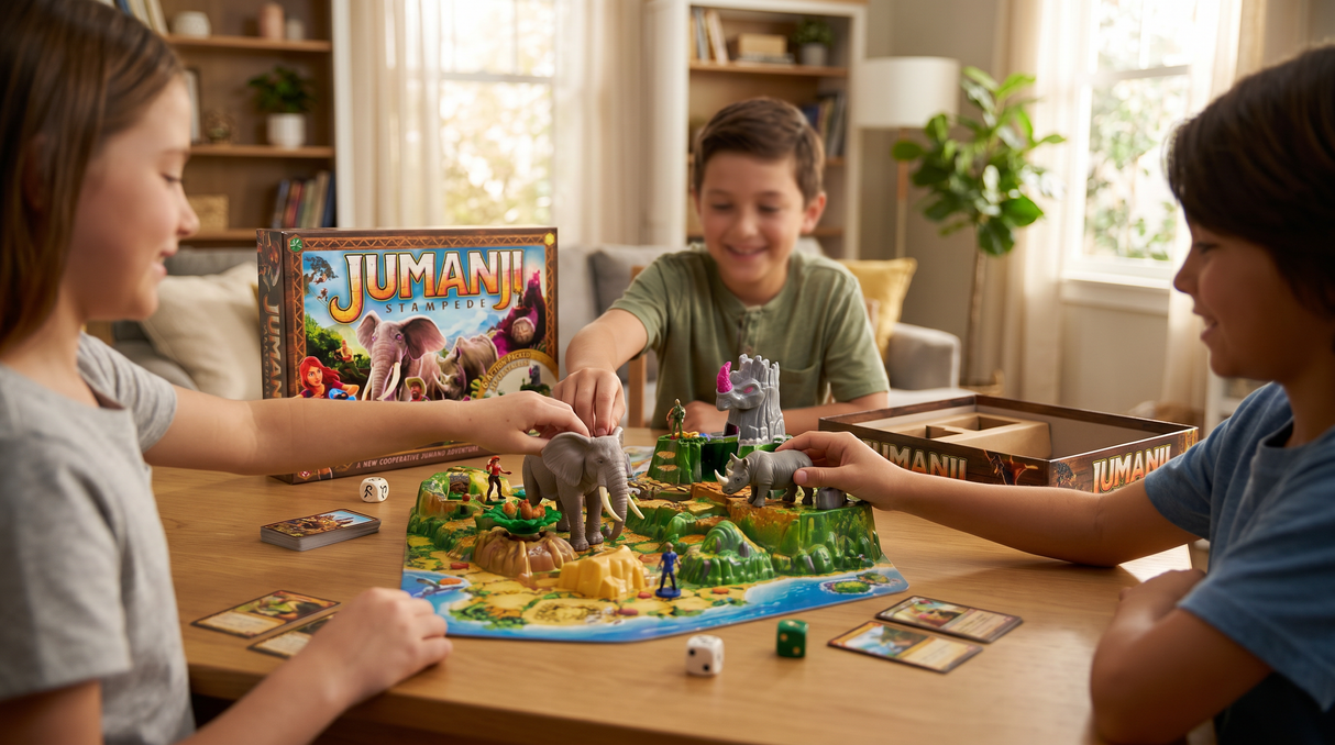 Jumanji Stampede Cooperative 3D Board Game