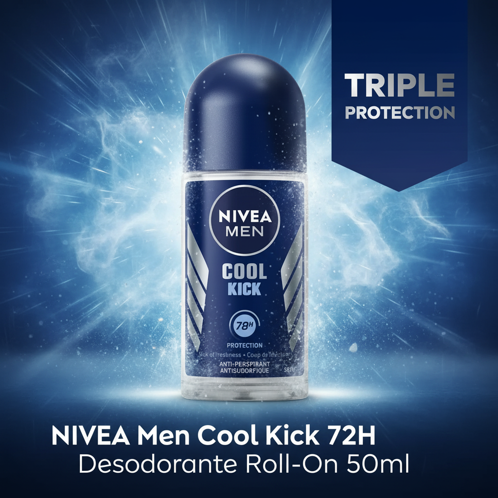 NIVEA Men Cool Kick 72H Desodorante Roll-On 50ml