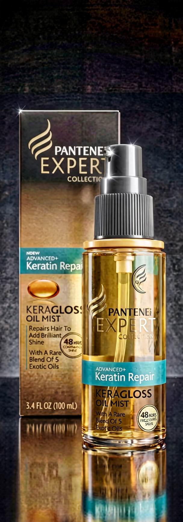 Pantene Pro-V Expert Collection Advanced+ Keratin Repair Keragloss Oil Mist 100ml