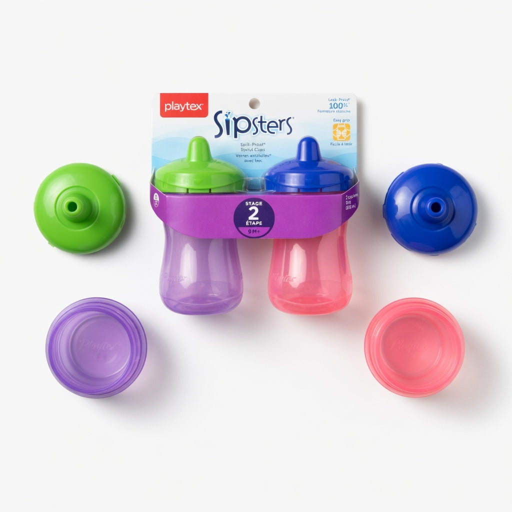 Playtex Sipsters Stage 2 Spill-Proof Spout Cups – 2 Pack