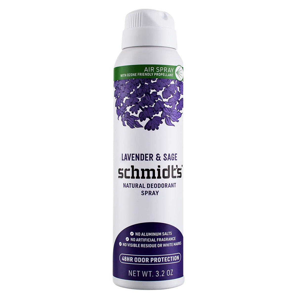 Schmidt's Natural Deodorant Spray for Women and Men, Lavender and Sage