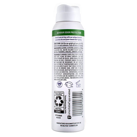 Schmidt's Natural Deodorant Spray for Women and Men, Lavender and Sage