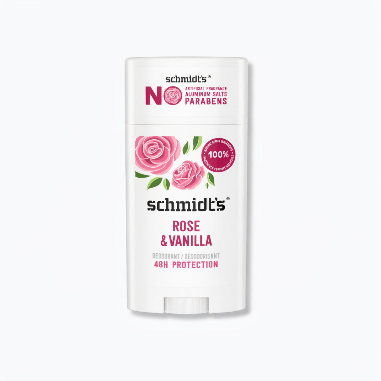 Schmidt's Natural Deodorant Stick Rose + Vanilla