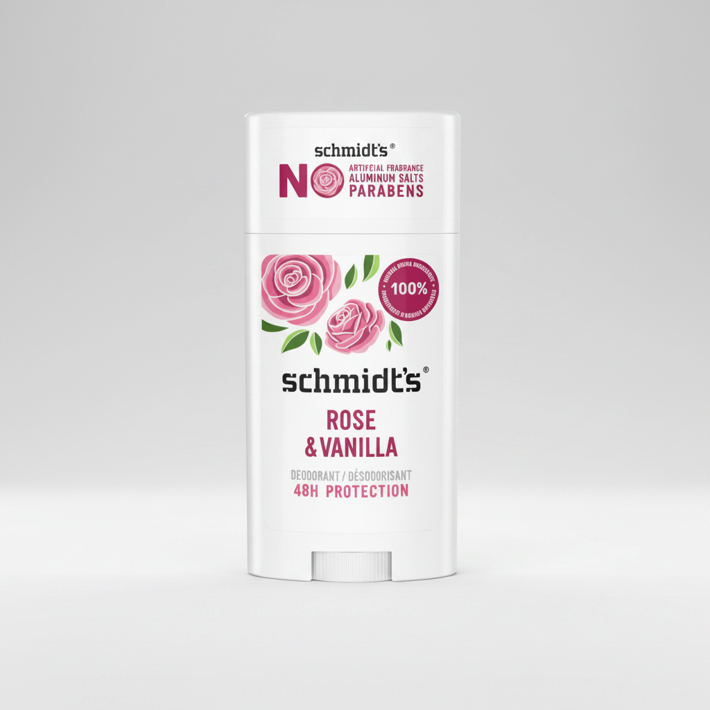 Schmidt's Natural Deodorant Stick Rose + Vanilla