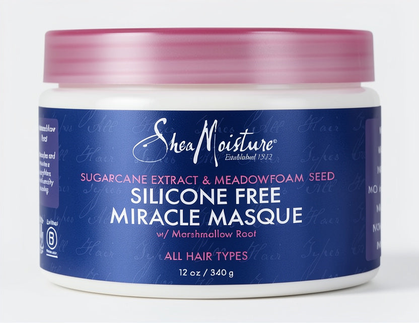 Shea Moisture Sugarcane Extract & Meadowfoam Seed Silicone-Free Miracle Masque 340g