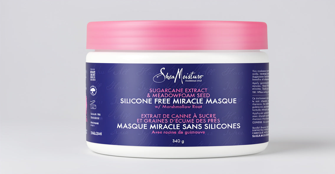 Shea Moisture Sugarcane Extract & Meadowfoam Seed Silicone-Free Miracle Masque 340g