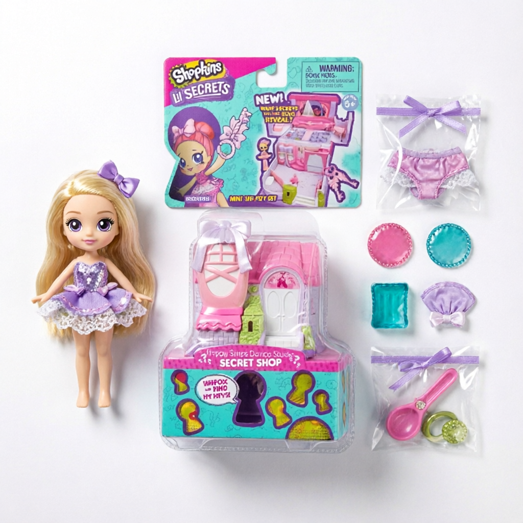 Shopkins Lil Secrets Happy Steps Dance Studio Mini Playset with Exclusive Shoppie Doll