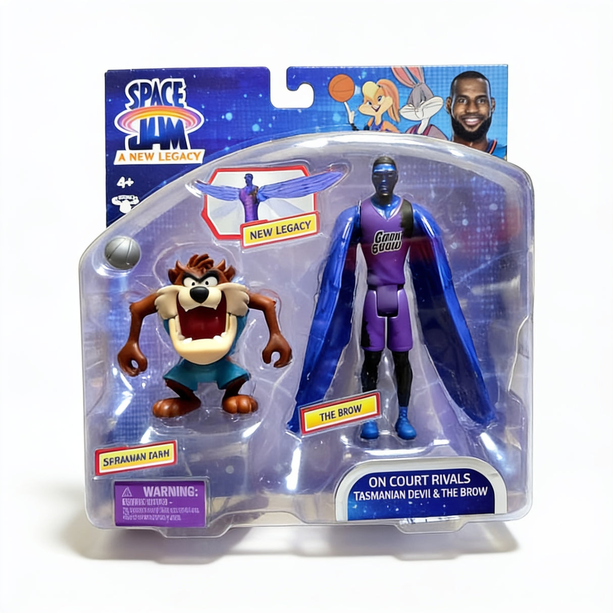 Space Jam: A New Legacy - On Court Rivals Action Figure 2-Pack (Tasmanian Devil & The Brow)