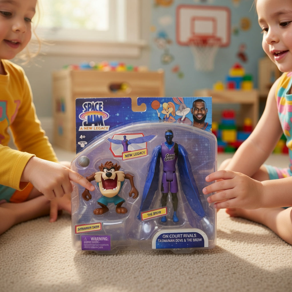 Space Jam: A New Legacy - On Court Rivals Action Figure 2-Pack (Tasmanian Devil & The Brow)