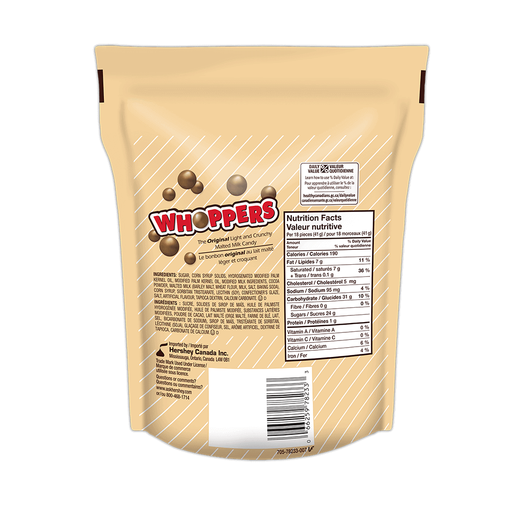 WHOPPERS Malted Milk Candy 270g Bag