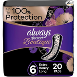 Always Discreet Boutique Incontinence Pads, Size 6, Extra Heavy Absorption, Long, 20 Pads