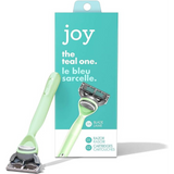 Joy Teal Womens Razor Handle + 2 Five Blade Refills