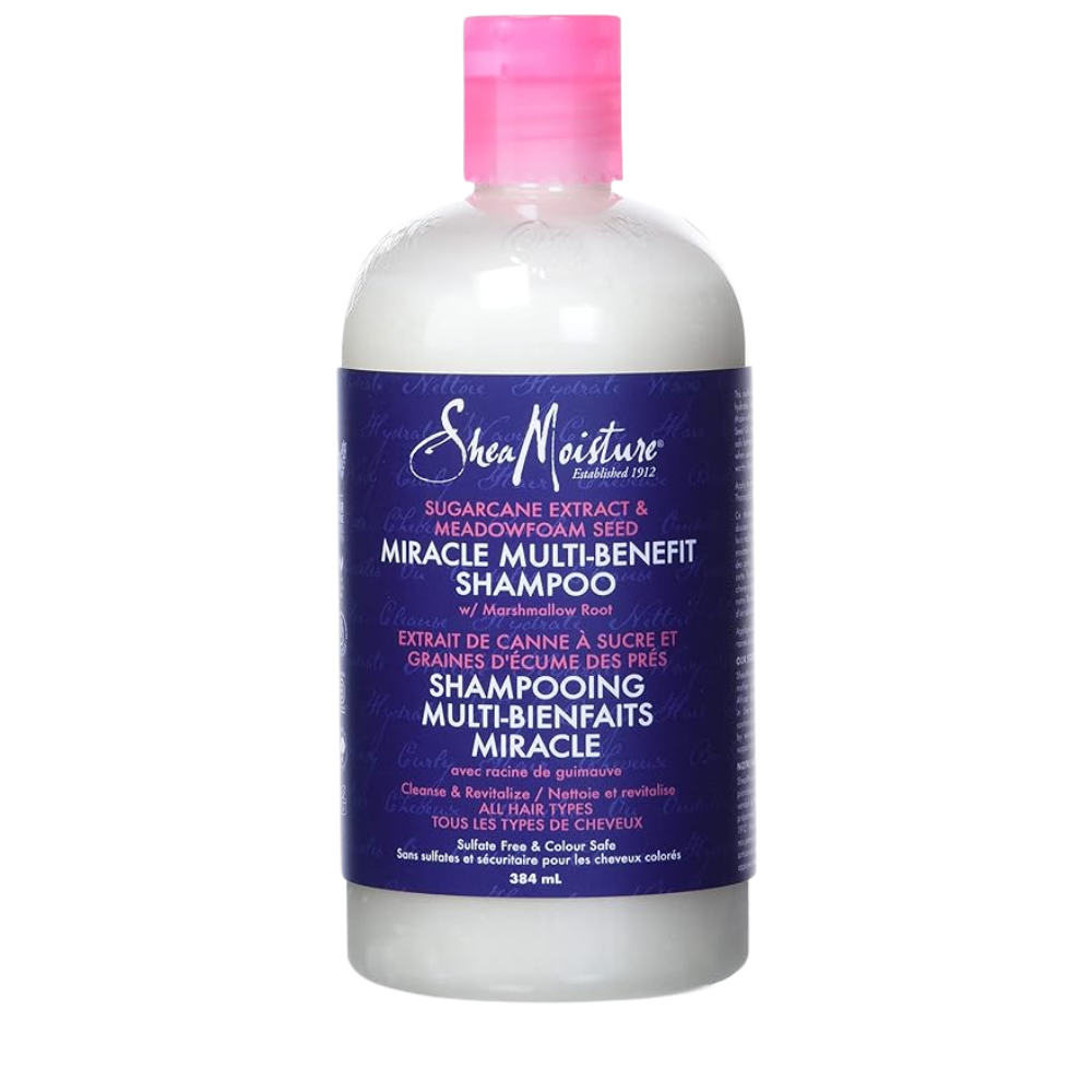SheaMoisture Silicone Free Shampoo for Dry Hair Sugarcane Extract and Meadowfoam Paraben Free Shampoo 13 oz
