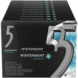 5 Gum Wintermint Ascent Sugarfree Chewing Gum, 15-Stick Pack