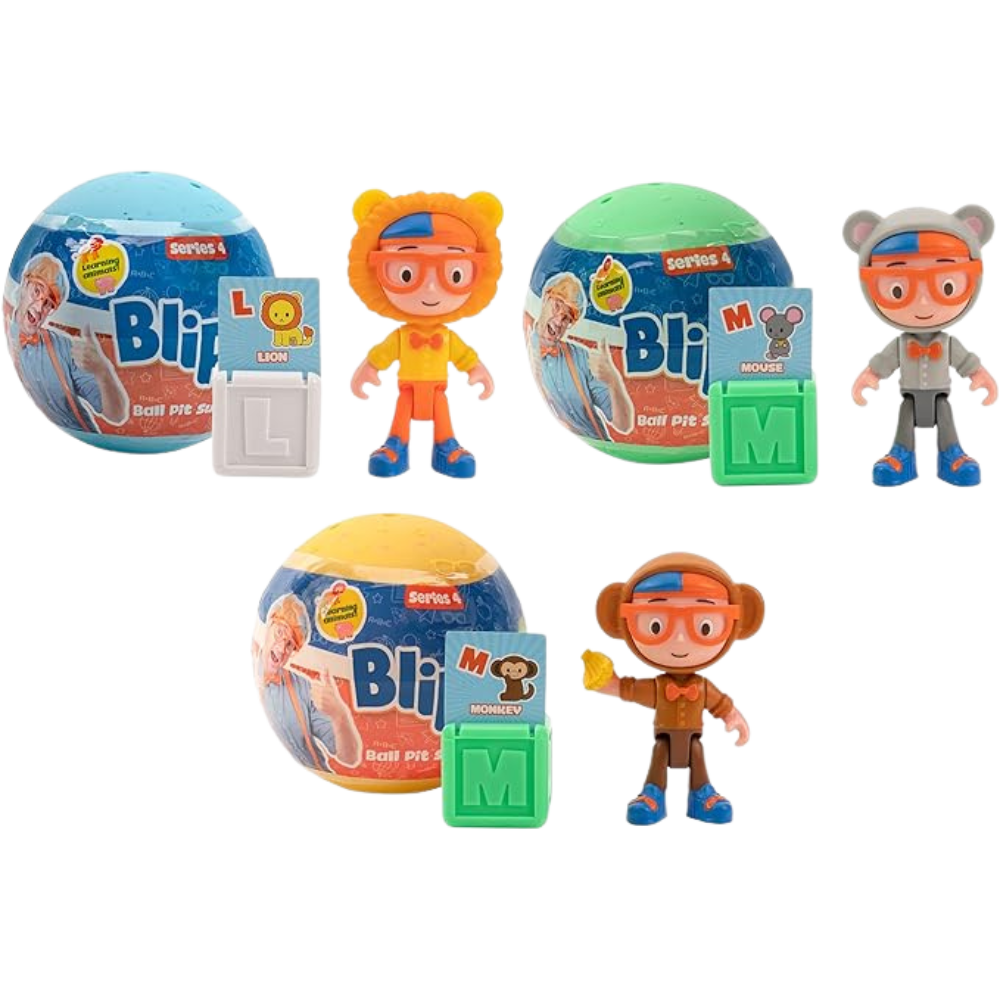 Blippi Ball Pit Surprise 3 Pack Bundle