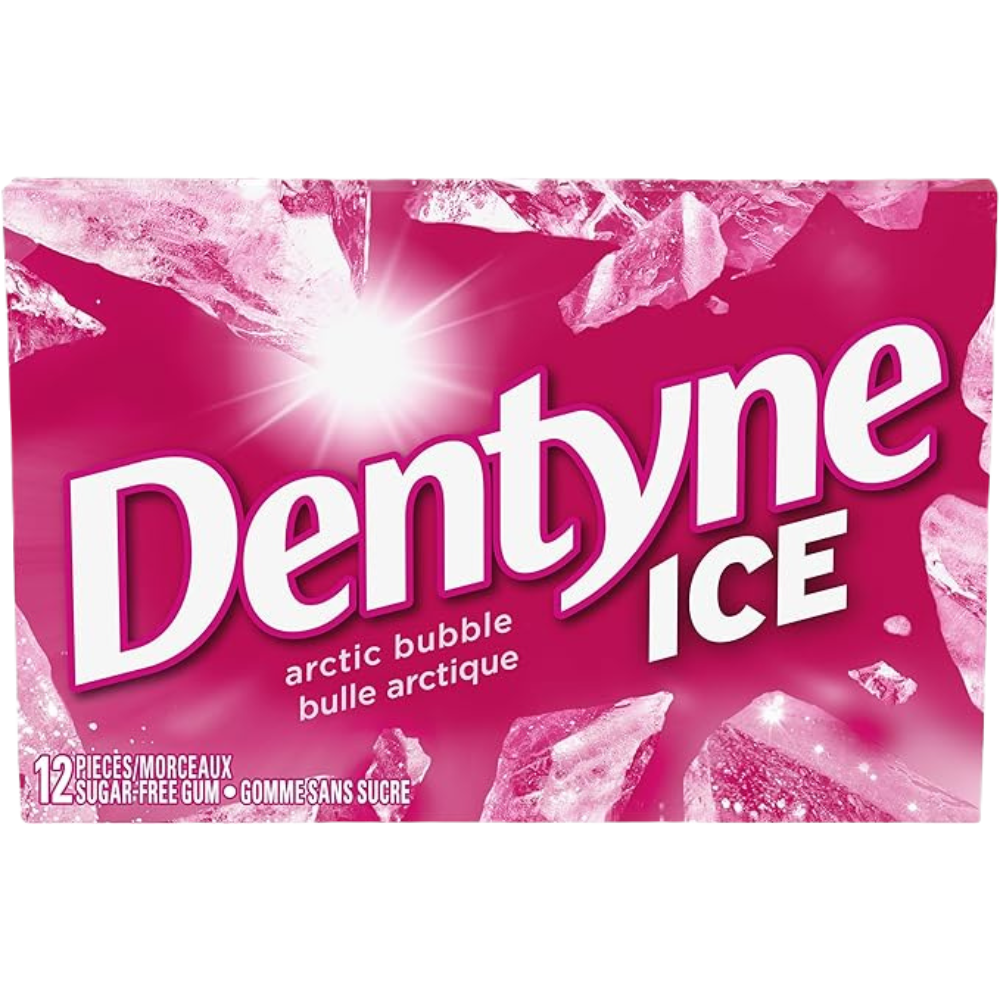 Dentyne Ice Artic Bubble Sugar-free Gum 12 packs of 12