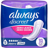 Always Discreet Adult Incontinence Heavy Postpartum Pads