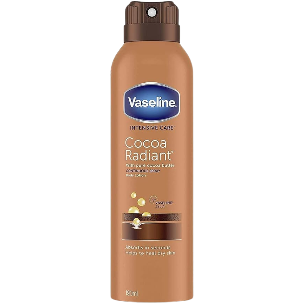 Vaseline Spray and Go Body Moisturiser, Cocoa 190 ml