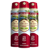 Old Spice Men's Aluminum Free Deodorant Dry Body Spray, Fiji, 24/7 Odor Protection, 4.3oz (Pack of 3)