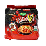 Samyang Korean HOT Spicy Noodle Fire Chicken Flavor Challenge Ramen Stew Type 5 Pack Buldak Bokkeum Tang Myun