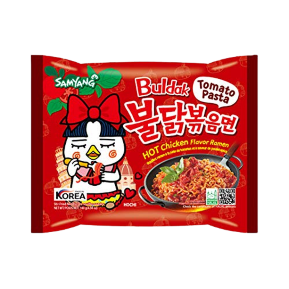 Samyang Spicy Chicken Ramen, (Tomato Pasta BULDAK Flavor) (pack of 5)