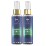 Hair Biology Argan Oil Taming Serum, Twin Pack, 3.2 Fl Oz Each — Hair Serum Nourishes to Soften & Control Frizz. Infused with Biotin — Dry Hair Treatment, Safe for Color Treated Hair