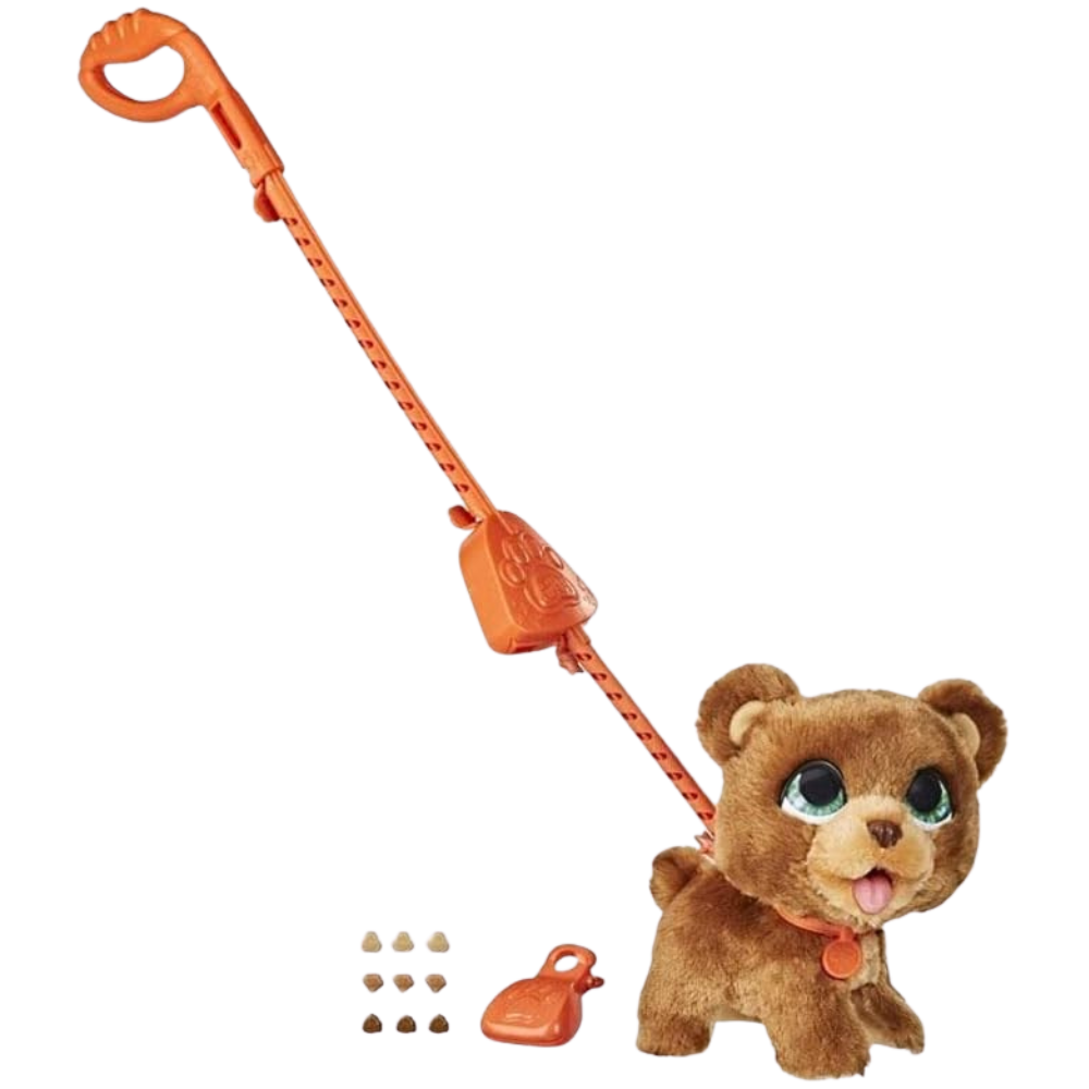 FurReal Poopalots Big Wags Interactive Pet Toy, Connectible Leash System, Ages 4 and Up (E8947)