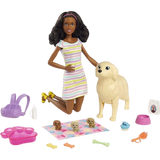 Barbie Doll & Pets,  Brunette Doll with Mommy Dog