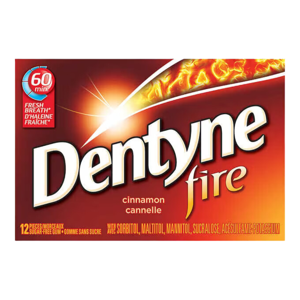 Dentyne Fire Sugar-free Cinnamon Gum 12 packs of 12