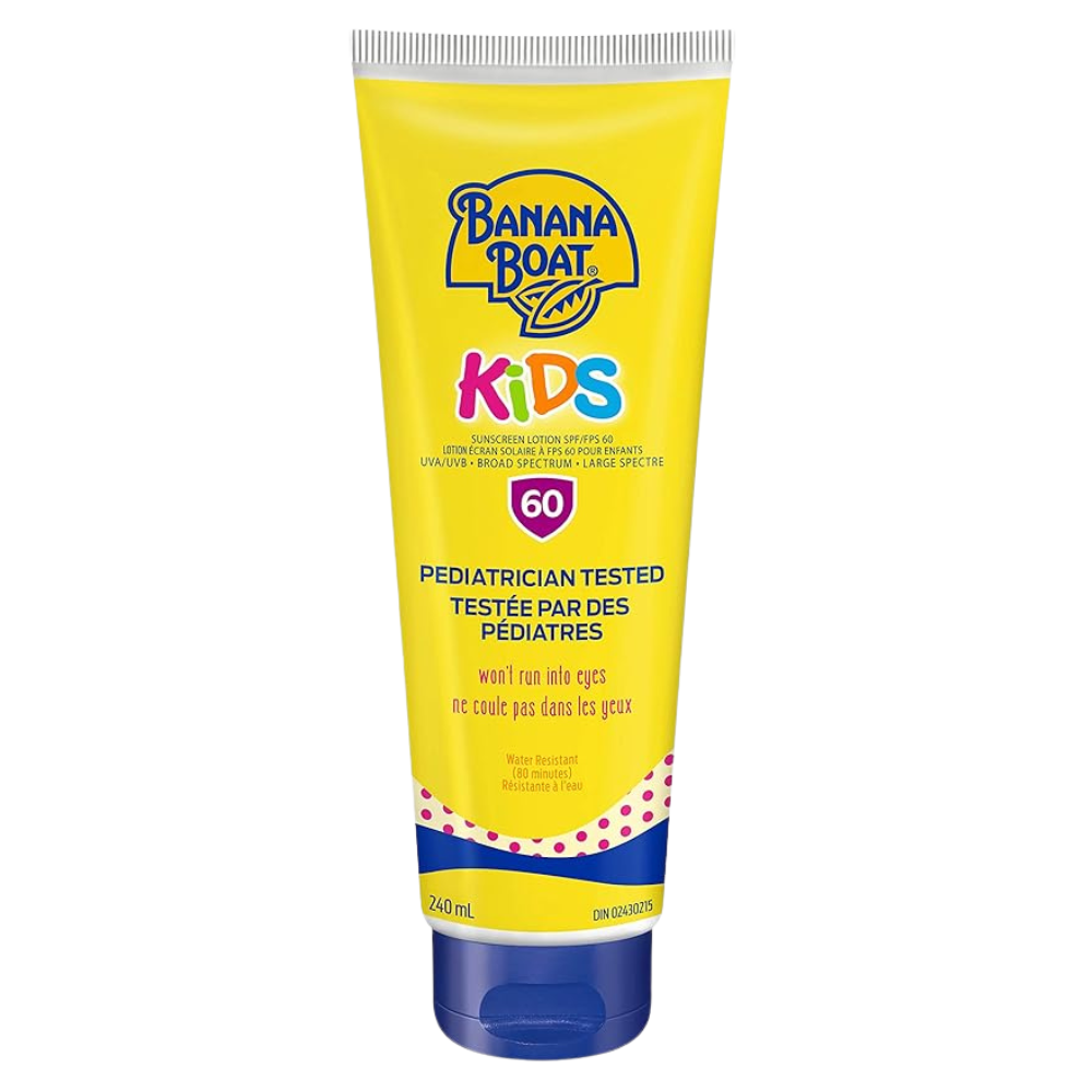 Banana Boat Kids tear free,SPF 60 Sunscreen Lotion 8 oz / 240 ml