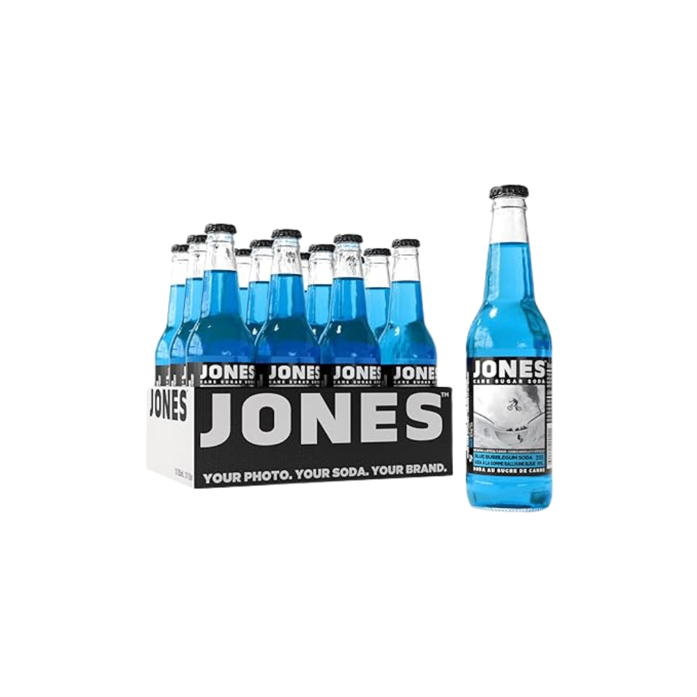 Jones Blue Bubblegum Soda Flavor (12 pack)