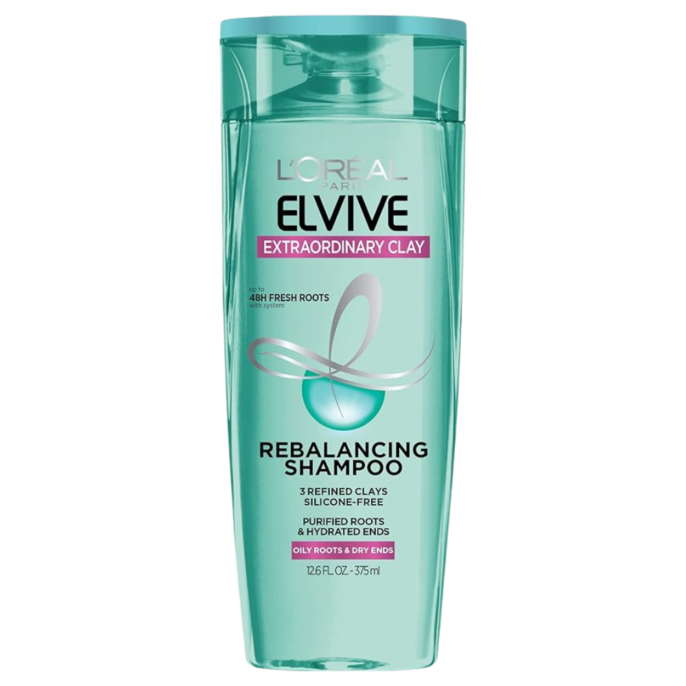 L'Oreal Paris Elvive Extraordinary Clay Rebalancing Shampoo, 12.6 fl; oz; (Packaging May Vary)